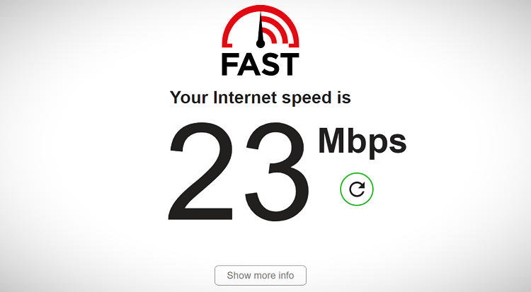 Fast internet speed check